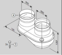 7719002852 Sdoppiatore AZB 922 caldaie Junkers Bosch condensazione