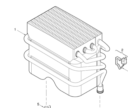 87054063840 Corpo interno Junkers - Bosch