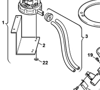 87123050520 Raccordino pressione Junkers Bosch