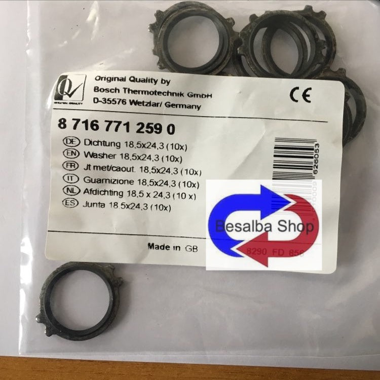 87167712590 Guarnizione 18.5x24.3mm (10x) Junkers - Bosch