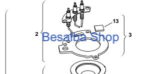 87181070870 Set di elettrodi Junkers Bosch Junkers Bosch codice 87181070870