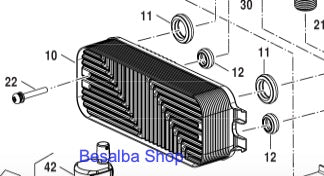 87186429480 Scambiatore calore C-PHE 18 piastre Junkers Bosch
