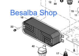 87186429490 Scambiatore di calore a piastre C-PHE 26 Junkers Bosch Junkers Bosch codice 87186429490