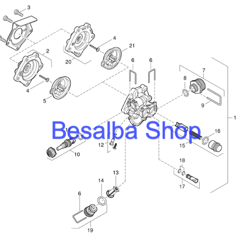 Ricambio Gruppo Acqua scaldino Junkers Bosch Prezzo 8738710118