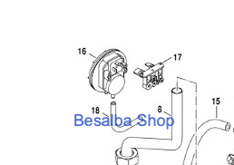 Pressostato ricambio 87161066330 caldaie Junkers Bosch