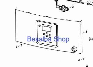 87186444520 Pannello ricambio caldaia junkers bosch