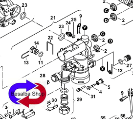 Unita di ritorno Ricambio Caldaia Junkers Bosch 87182205850