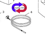 Sonda Sensore termometrico  Ricambi Caldaie Junkers  Bosch 87145000340