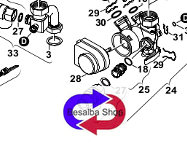 Motore valvola tre vie caldaie Junkers Bosch 87172043450