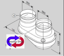 7719002852 Sdoppiatore AZB 922  per caldaie Junkers Bosch condensazione
