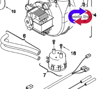 8738709736 pressostato ricambi scaldini Junkers Bosch