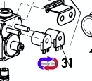 80001651 bobina F91-4004 ricambi stufa Italkero riello