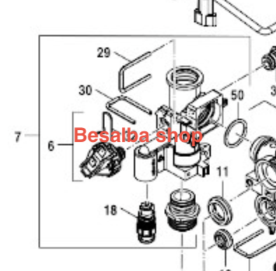 87186445570 ricambi originali Bosch Collettore flusso CH - Besalba Shop