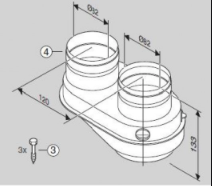 7719002852 Sdoppiatore AZB 922 caldaie Junkers Bosch condensazione
