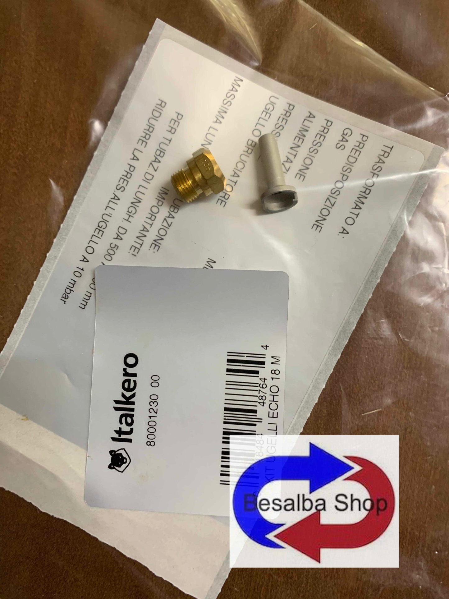 8000123000 KIT UGELLI ECHO 18 METANO Italkero compatibile easv18 alho
