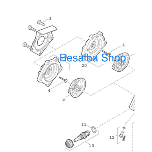 87005030830 Membrana F Junkers Bosch