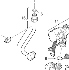 87007151020 Tubo collegamento caldo Junkers - Bosch