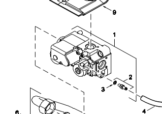 87070210190 Gruppo gas Junkers - Bosch compatibile therm