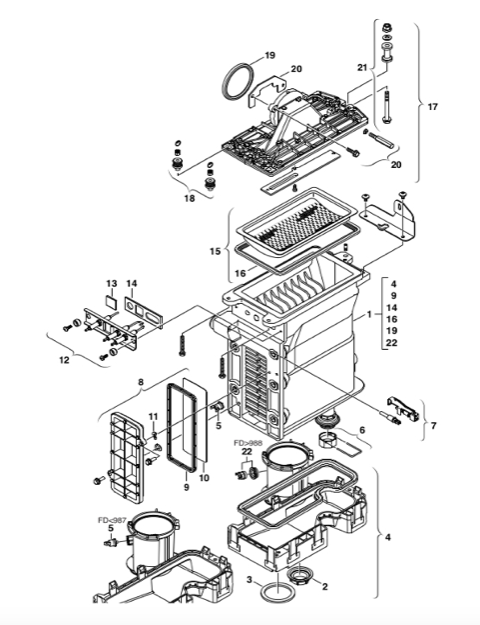 87101031530 Guarnizione Copertura manutenzione Junkers Bosch compatibile 14210-3 14210s-3 cerapurcomfort 42-3a23s0423 zsbr condens 5700i 7000i