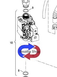 87160124850 Gruppo gas Junkers Bosch Junkers Bosch codice 87160124850
