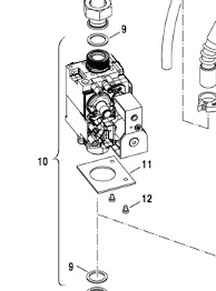 87160124850 Gruppo gas Junkers Bosch compatibile cerapursmart condens