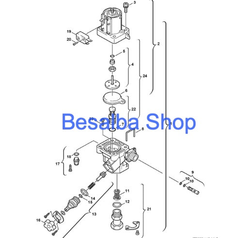 87170021100 Interruttore idraulico Junkers Bosch Junkers Bosch codice 87170021100