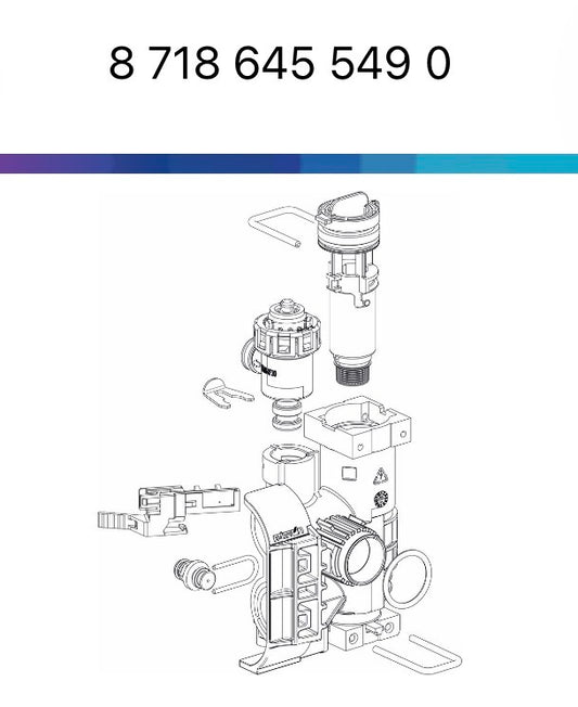 87186455490 Collegamento Junkers Bosch compatibile cerapurcompact condens 2430 2300i