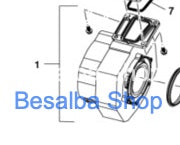 87186517840 Ventilatore Junkers Bosch compatibile condens 2430 2300i 4300i 5300i 5700i