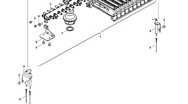87199051490 Set elettrodi Junkers Bosch