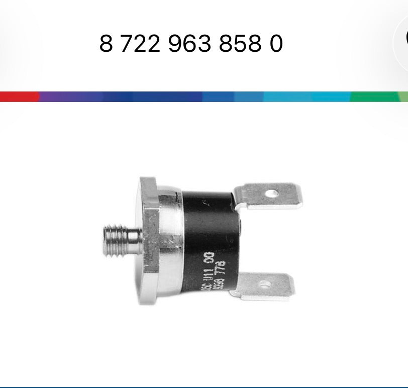 87229638580 Limitatore temperatura Junkers - Bosch New Comfort 14210-3 compatibile 14210s-3 cerapurcomfort 42-3a23s0423 zsbr condens 7000i 9000i europur