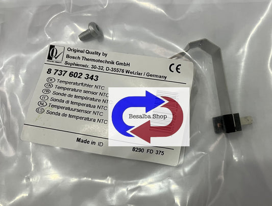 8737602343 Sonda temperatua NTC Junkers Bosch compatibile condens 2430 2300i 4300i 5300i 5700i