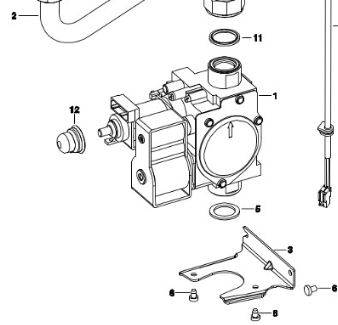 8737602854 Gruppo gas Junkers - Bosch compatibile cerapurincasso