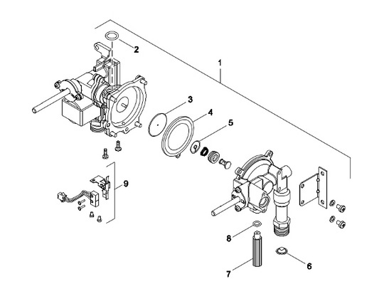 87387047450 Gruppo gas acqua Junkers Bosch