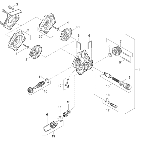 8738710118 Gruppo dellacqua diaframma ovale Junkers - Bosch