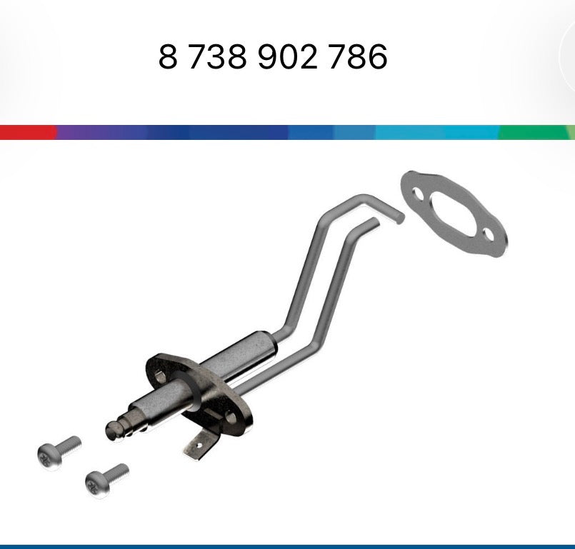 8738902786 Set elettrodi Junkers Bosch compatibile condens 2024 2430 2830